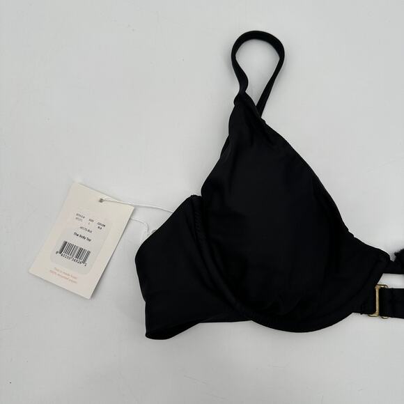 ANDIE SWIM The Sicily Black Underwire Bikini Swim Top // L - Picture 4 of 10